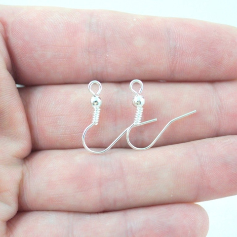 BIGLE W KOLORZE SREBRNYM 20 szt.