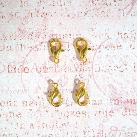 KARABIŃCZYKI ZŁOTE 10mm 10 szt.