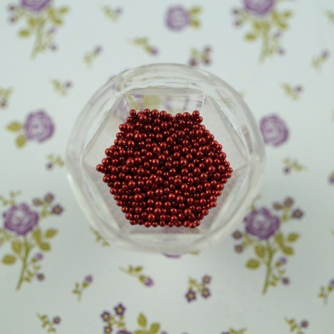 MIKROKULKI METALIZOWANE CZERWONE 5g