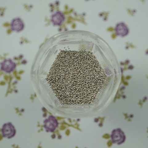MIKROKULKI METALIZOWANE SREBRNE 5g