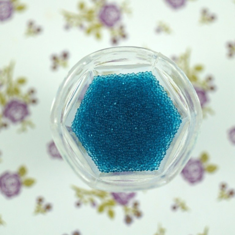 MIKROKULKI TRANSPARENTNE JASNO NIEBIESKIE 5 g.