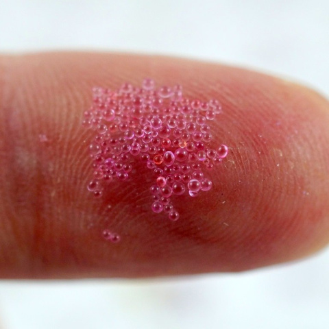 MIKROKULKI TRANSPARENTNE RÓŻOWE 5 g.