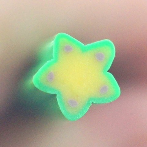 PAŁECZKA FIMO KARAMBOLA ZIELONO ŻÓŁTA