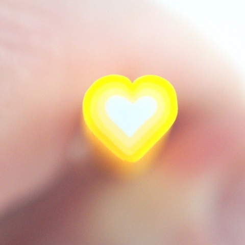 PAŁECZKA FIMO SERCE ŻÓŁTE