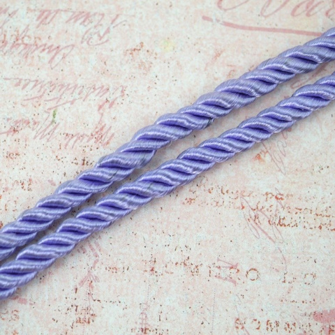 SZNUREK SKRĘCONY OZDOBNY JASNO FIOLETOWY