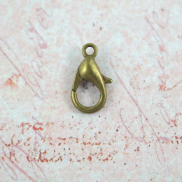 KARABIŃCZYKI STARE ZŁOTO 14 mm 2 szt.