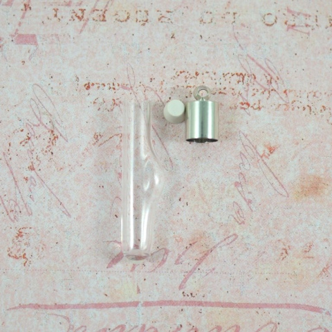 MINI FIOLKA SZKLANA Z JEDNYM BRZUSZKIEM