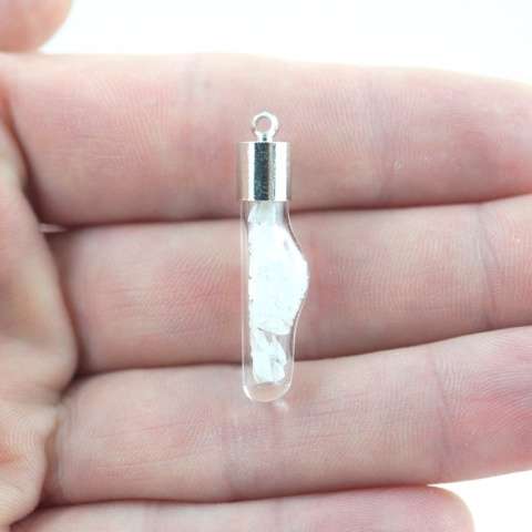 MINI FIOLKA SZKLANA Z JEDNYM BRZUSZKIEM