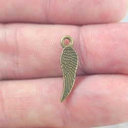 ZAWIESZKA SKRZYDŁO ANIOŁA STARE ZŁOTO