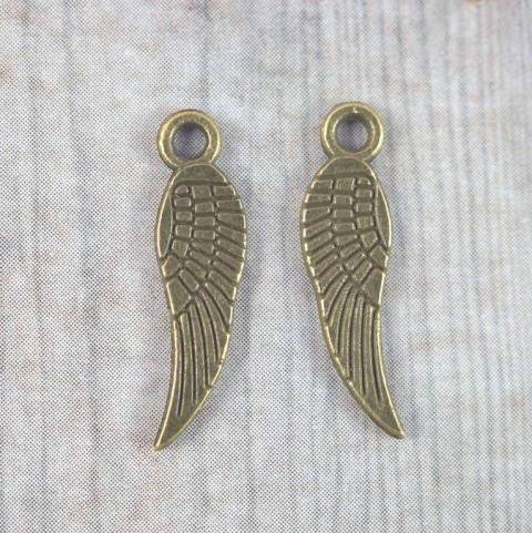 ZAWIESZKA SKRZYDŁO ANIOŁA STARE ZŁOTO
