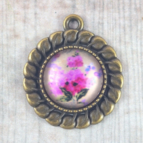 KABOSZON SZKLANY KWIAT 12 mm.