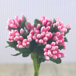 MINI KWIATEK CIEMNORÓŻOWY 1 szt.