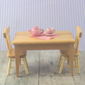 Stół drewniany+ dwa krzesełka