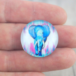 KABOSZON SZKLANY SŁOŃ 25 mm.