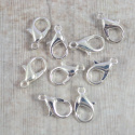 KARABIŃCZYKI SREBRNE 15 mm. 4 szt.