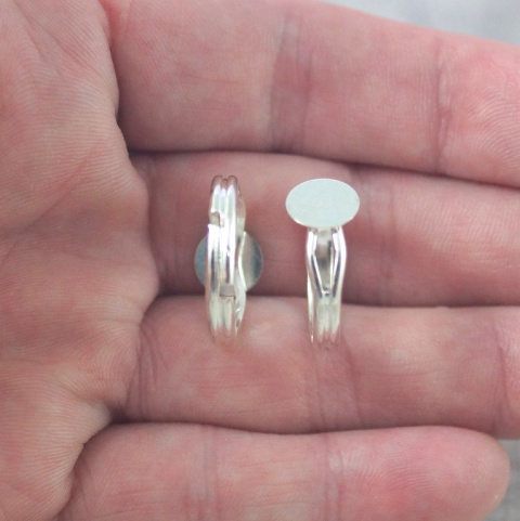 BAZA PIERŚCIONKA MAŁA TARCZA SREBRNA 6 mm.