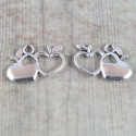 ZAWIESZKA DWA SERCA SREBRNA