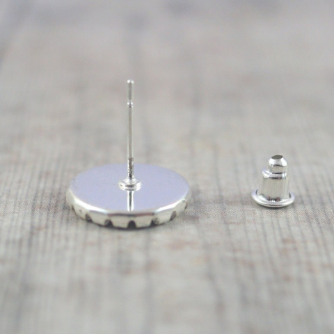 SZTYFTY OZDOBNE OKRĄGŁE SREBRNE 2 szt.