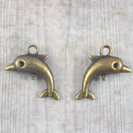 ZAWIESZKA DELFIN STARE ZŁOTO