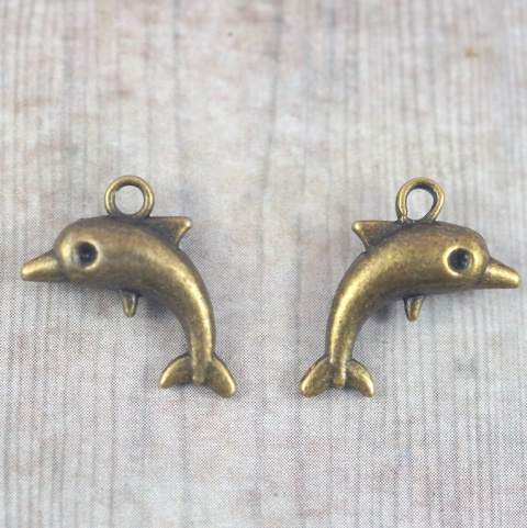 ZAWIESZKA DELFIN STARE ZŁOTO