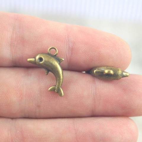 ZAWIESZKA DELFIN STARE ZŁOTO