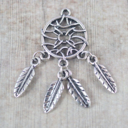 ZAWIESZKA ŁAPACZ SNÓW Z 4 PIÓRAMI