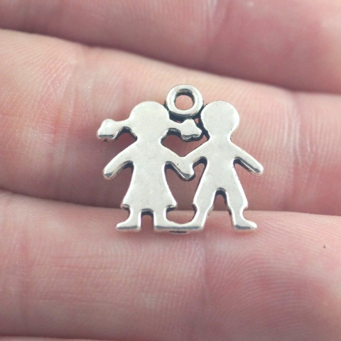 ZAWIESZKA SREBRNA PARA DZIECIAKÓW