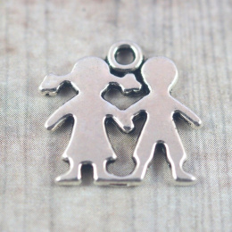 ZAWIESZKA SREBRNA PARA DZIECIAKÓW