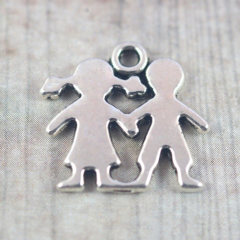 ZAWIESZKA SREBRNA PARA DZIECIAKÓW