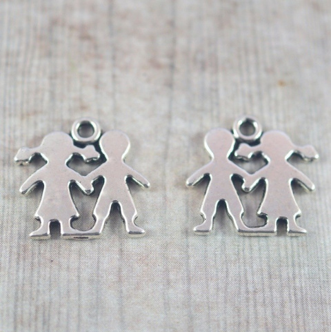 ZAWIESZKA SREBRNA PARA DZIECIAKÓW