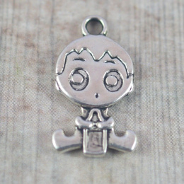 ZAWIESZKA SREBRNA NIEMOWLE Z BUTELKĄ