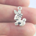 ZAWIESZKA ZAJĄCZEK Z KWIATKIEM SREBRNA