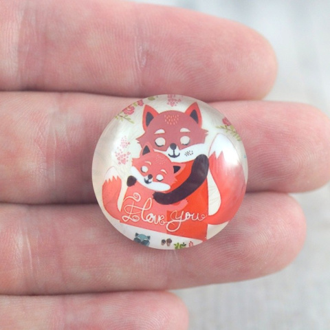 KABOSZON SZKLANY DWA LISKI 18 mm.