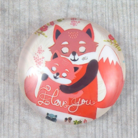 KABOSZON SZKLANY DWA LISKI 16 mm.