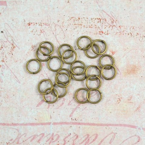 KÓŁKO MONTAŻOWE STARE ZŁOTO 12 mm10 szt