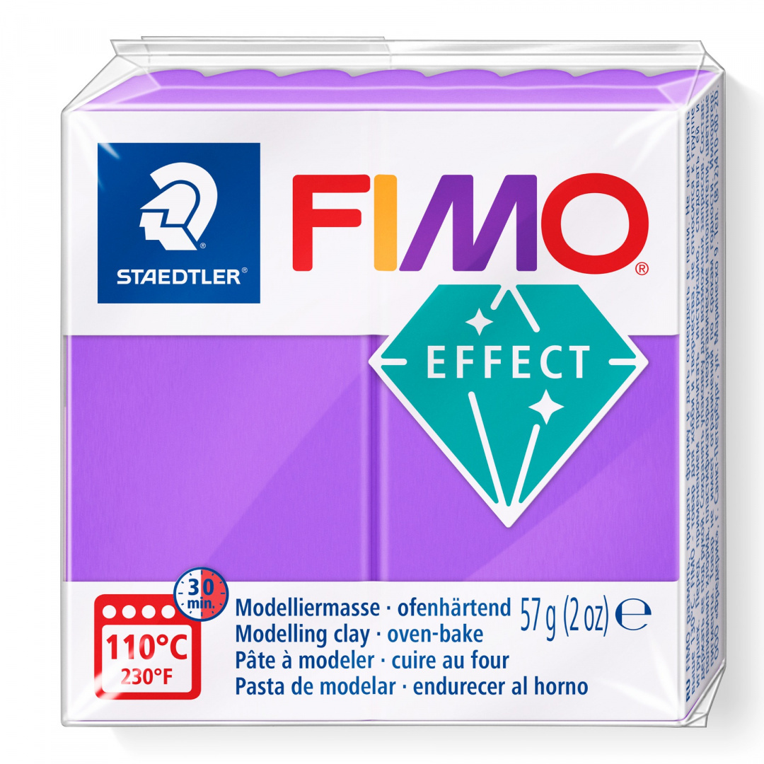 FIMO EFFECT TRANSPARENTNY FIOLETOWY -604