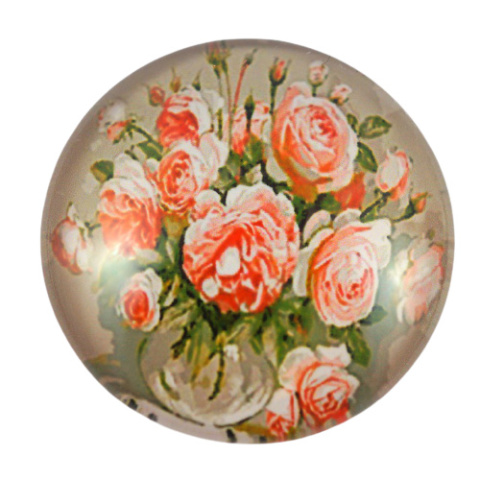 KABOSZON SZKLANY RÓŻE 20 mm.