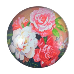 KABOSZON SZKLANY RÓŻE 25 mm.