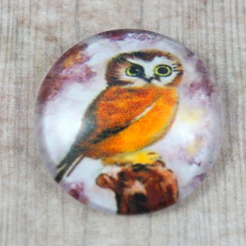 KABOSZON SZKLANY SOWA 25 mm.