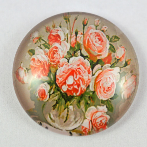 KABOSZON SZKLANY RÓŻE 12 mm