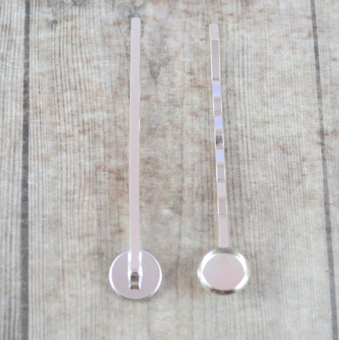 BAZA WSUWKI NA KABOSZON SREBRNA 8 mm.