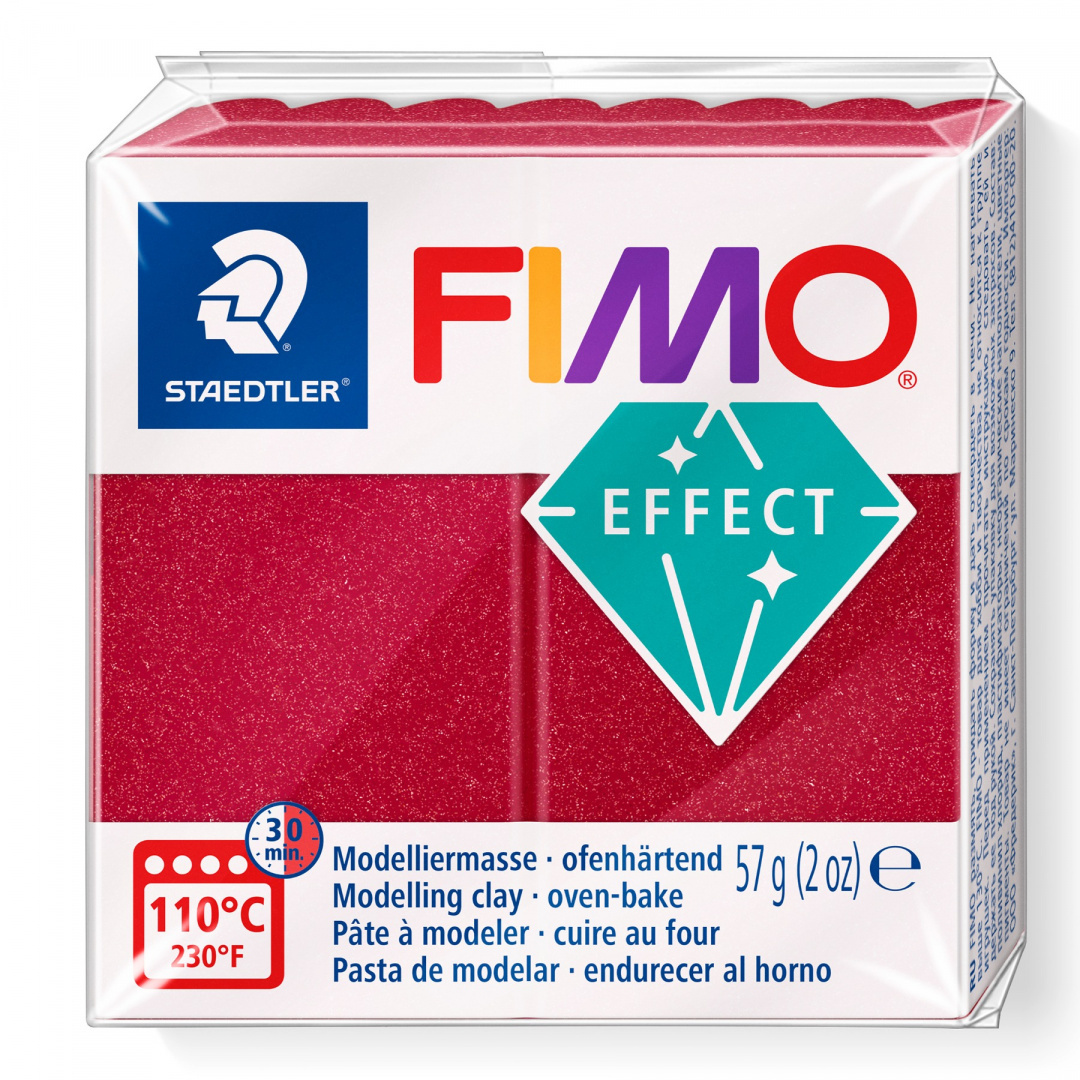 FIMO EFFECT CZERWONY METALICZNY-28