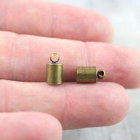 KOŃCÓWKI DO WKLEJANIA STARE ZŁOTO 2 szt.