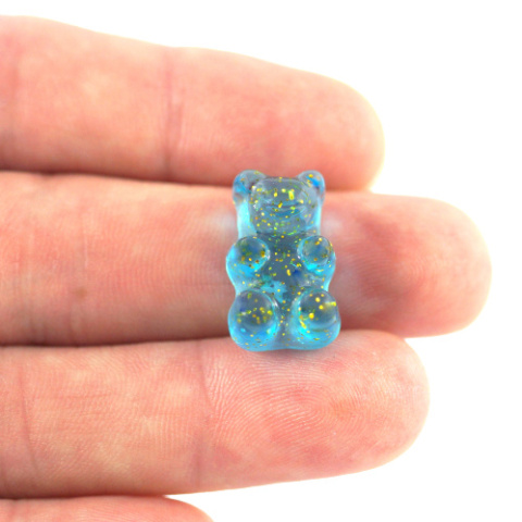 MINI MIŚ NIEBIESKI BROKAT