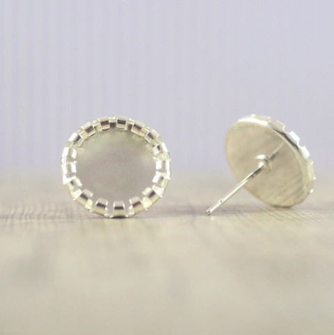 SZTYFTY OZDOBNE OKRĄGŁE SREBRNE 2 szt.