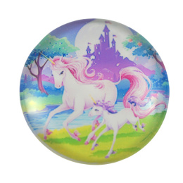 KABOSZON SZKLANY DWA JEDNOROŻCE 12 mm