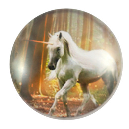 KABOSZON SZKLANY JEDNOROŻEC 20 mm.