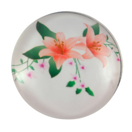 KABOSZON SZKLANY KWIATY 20 mm.