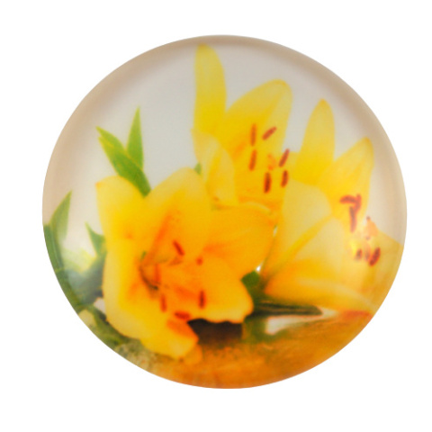 KABOSZON SZKLANY KWIATY 25 mm.