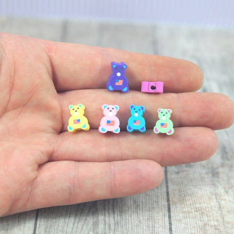 KORALIKI FIMO MIŚ MIX 15 szt.